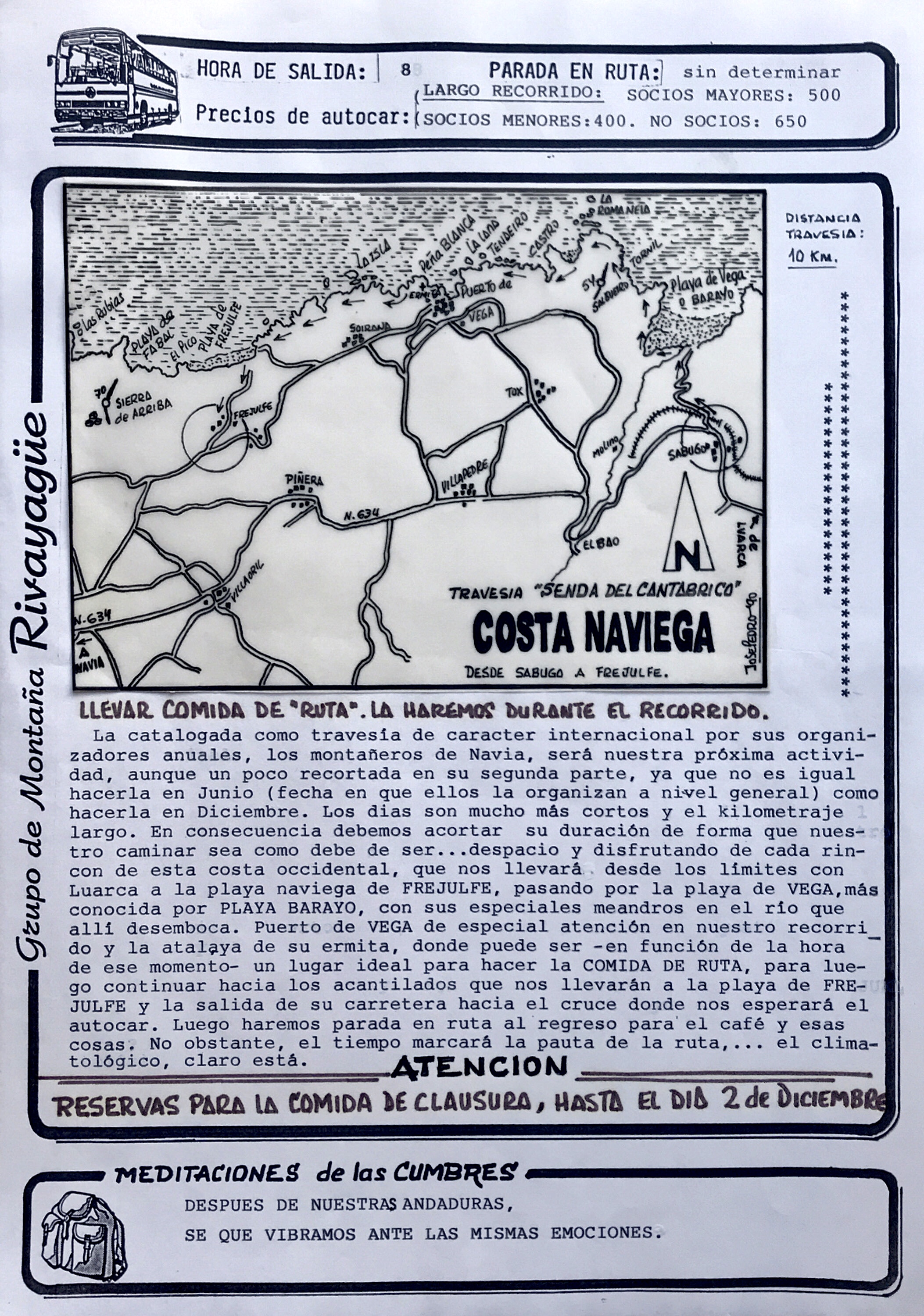 2 diciembre, 1990: Senda del Cantábrico, Navia