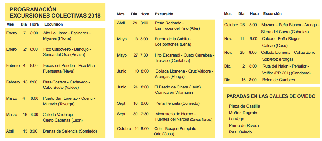 Calendario 2018