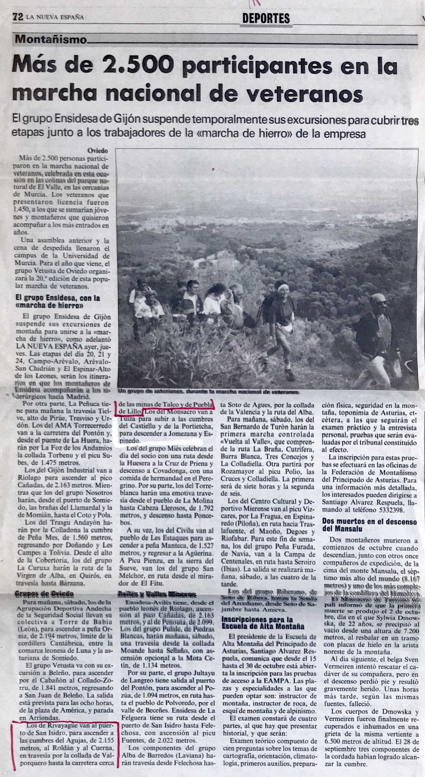 18 octubre, 1992: Picos Roldán y Cuerna